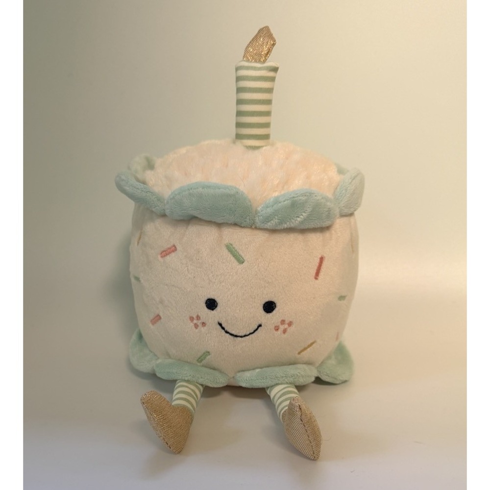 Mon Ami 1st Birthday Cake Plush Toy Mint Collectible Pretend Dessert Baby Gift